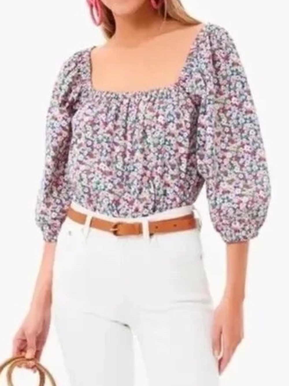 Tuckernuck Pomander Place Floral Puff Sleeve Blouse